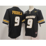 Men's Missouri Tigers #9 Beau Pribula F.U.S.E. Black Stitched Jersey Men's Missouri Tigers #9 Beau Pribula F.U.S.E. Black Stitched Jersey