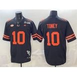 Men's Miami Hurricanes #10 Malachi Toney Black F.U.S.E. 2026 & Florida Patch Stitched Football Jersey Men's Miami Hurricanes #10 Malachi Toney Black F.U.S.E. 2026 & Florida Patch Stitched Football Jersey