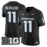 Men's Michigan State Spartans #11 ALESSIO MILIVOJEVIC 2026 Vapor Limited Black Jersey