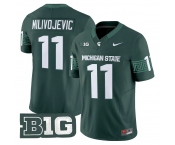Men's Michigan State Spartans #11 ALESSIO MILIVOJEVIC 2026 Vapor Limited Green Jersey Men's Michigan State Spartans #11 ALESSIO MILIVOJEVIC 2026 Vapor Limited Green Jersey