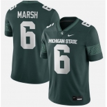 Men's Michigan State Spartans #6 Nick Marsh Green Vapor Limited Stitched Football Jersey Men's Michigan State Spartans #6 Nick Marsh Green Vapor Limited Stitched Football Jersey