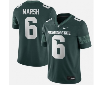 Men's Michigan State Spartans #6 Nick Marsh Green Vapor Limited Stitched Football Jersey