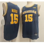 Men's Michigan Wolverines #15 Aday Mara Navy 2026 Vapor Limited Stitched Football Jersey Men's Michigan Wolverines #15 Aday Mara Navy 2026 Vapor Limited Stitched Football Jersey