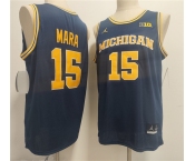 Men's Michigan Wolverines #15 Aday Mara Navy 2026 Vapor Limited Stitched Football Jersey Men's Michigan Wolverines #15 Aday Mara Navy 2026 Vapor Limited Stitched Football Jersey
