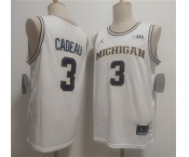Men's Michigan Wolverines #3 Elliot Cadeau White 2026 Vapor Limited Stitched Football Jersey Men's Michigan Wolverines #3 Elliot Cadeau White 2026 Vapor Limited Stitched Football Jersey