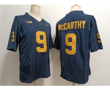 Men's Michigan Wolverines #9 J.J. McCarthy 2023 F.U.S.E. Navy Stitched Jersey