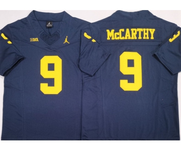 Men's Michigan Wolverines #9 J.J. McCarthy Navy 2024 F.U.S.E. Stitched Jersey