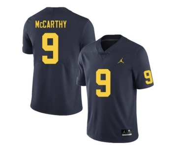 Men's Michigan Wolverines #9 J.J. McCarthy Navy Blue Stitched Jersey