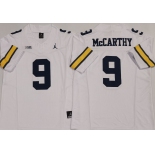 Men's Michigan Wolverines #9 J.J. McCarthy White 2024 F.U.S.E. Stitched Jersey