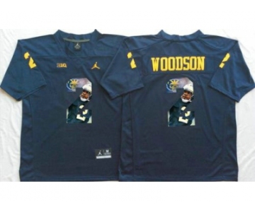 Michigan Wolverines #2 Charles Woodson Navy Blue Player Fashion Stitched NCAA Jersey