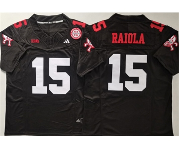 Men's Nebraska Cornhuskers #15 Dylan Raiola Black F.U.S.E. With Patch Vapor Limited Stitched Jersey
