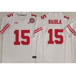 Men's Nebraska Cornhuskers #15 Dylan Raiola White F.U.S.E. With Patch Vapor Limited Stitched Jersey Men's Nebraska Cornhuskers #15 Dylan Raiola White F.U.S.E. With Patch Vapor Limited Stitched Jersey