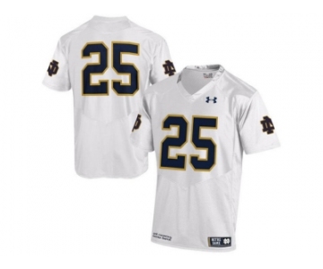 2015 Under Armour Mens' Norte Dame Fighting Irish #25 College Football Jersey - White