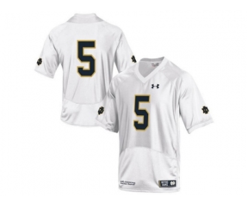 2015 Under Armour Mens' Norte Dame Fighting Irish #5 Shamrock Series College Football Jersey - White
