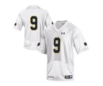 2015 Under Armour Mens' Norte Dame Fighting Irish #9 College Football Jersey - White