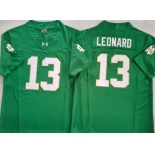 Men's Notre Dame Fighting Irish #13 Riley Leonard Green 2024 F.U.S.E. Limited Stitched Jersey Men's Notre Dame Fighting Irish #13 Riley Leonard Green 2024 F.U.S.E. Limited Stitched Jersey