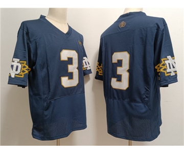 Men's Notre Dame Fighting Irish #3 Joe Montana Navy Limited Stitched Jersey