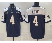 Men's Notre Dame Fighting Irish #4 Jeremiyah Love Navy Alternate F.U.S.E. 2025 CFP Final Patch Limited Stitched Football Jersey Men's Notre Dame Fighting Irish #4 Jeremiyah Love Navy Alternate F.U.S.E. 2025 CFP Final Patch Limited Stitched Football Jersey