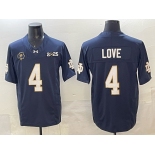 Men's Notre Dame Fighting Irish #4 Jeremiyah Love Navy F.U.S.E. 2025 CFP Final Patch Limited Stitched Football Jersey Men's Notre Dame Fighting Irish #4 Jeremiyah Love Navy F.U.S.E. 2025 CFP Final Patch Limited Stitched Football Jersey