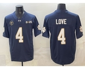 Men's Notre Dame Fighting Irish #4 Jeremiyah Love Navy F.U.S.E. 2025 CFP Final Patch Limited Stitched Football Jersey Men's Notre Dame Fighting Irish #4 Jeremiyah Love Navy F.U.S.E. 2025 CFP Final Patch Limited Stitched Football Jersey