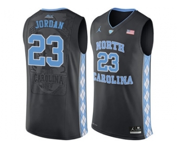 2016 Men's North Carolina Tar Heels Michael Jordan #23 College Basketball Jersey - Black