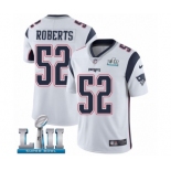 Men's Nike New England Patriots #52 Elandon Roberts White Vapor Untouchable Limited Player Super Bowl LII NFL Jersey