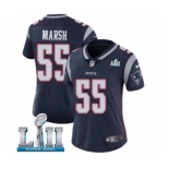 Women's Nike New England Patriots #55 Cassius Marsh Navy Blue Team Color Vapor Untouchable Limited Player Super Bowl LII NFL Jersey