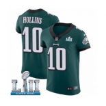 Men's Nike Philadelphia Eagles #10 Mack Hollins Midnight Green Team Color Vapor Untouchable Elite Player Super Bowl LII NFL Jersey