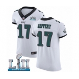 Men's Nike Philadelphia Eagles #17 Alshon Jeffery White Vapor Untouchable Elite Player Super Bowl LII NFL Jersey