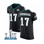 Men's Nike Philadelphia Eagles #17 Harold Carmichael Black Vapor Untouchable Elite Player Super Bowl LII NFL Jersey