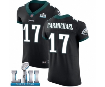 Men's Nike Philadelphia Eagles #17 Harold Carmichael Black Vapor Untouchable Elite Player Super Bowl LII NFL Jersey