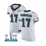 Men's Nike Philadelphia Eagles #17 Harold Carmichael White Vapor Untouchable Elite Player Super Bowl LII NFL Jersey