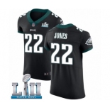 Men's Nike Philadelphia Eagles #22 Sidney Jones Black Vapor Untouchable Elite Player Super Bowl LII NFL Jersey
