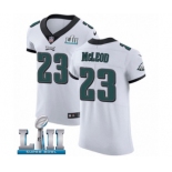 Men's Nike Philadelphia Eagles #23 Rodney McLeod White Vapor Untouchable Elite Player Super Bowl LII NFL Jersey