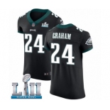 Men's Nike Philadelphia Eagles #24 Corey Graham Black Vapor Untouchable Elite Player Super Bowl LII NFL Jersey