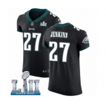 Men's Nike Philadelphia Eagles #27 Malcolm Jenkins Black Vapor Untouchable Elite Player Super Bowl LII NFL Jersey