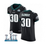 Men's Nike Philadelphia Eagles #30 Corey Clement Black Vapor Untouchable Elite Player Super Bowl LII NFL Jersey