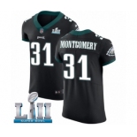 Men's Nike Philadelphia Eagles #31 Wilbert Montgomery Black Vapor Untouchable Elite Player Super Bowl LII NFL Jersey