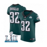 Men's Nike Philadelphia Eagles #32 Rasul Douglas Midnight Green Team Color Vapor Untouchable Elite Player Super Bowl LII NFL Jersey