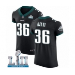 Men's Nike Philadelphia Eagles #36 Jay Ajayi Black Vapor Untouchable Elite Player Super Bowl LII NFL Jersey