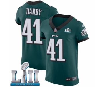 Men's Nike Philadelphia Eagles #41 Ronald Darby Midnight Green Team Color Vapor Untouchable Elite Player Super Bowl LII NFL Jersey