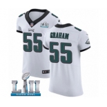 Men's Nike Philadelphia Eagles #55 Brandon Graham White Vapor Untouchable Elite Player Super Bowl LII NFL Jersey