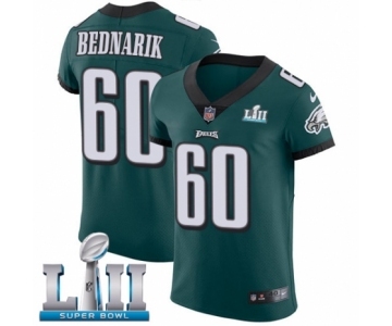 Men's Nike Philadelphia Eagles #60 Chuck Bednarik Midnight Green Team Color Vapor Untouchable Elite Player Super Bowl LII NFL Jersey