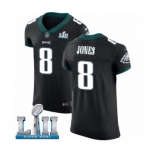 Men's Nike Philadelphia Eagles #8 Donnie Jones Black Vapor Untouchable Elite Player Super Bowl LII NFL Jersey