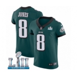 Men's Nike Philadelphia Eagles #8 Donnie Jones Midnight Green Team Color Vapor Untouchable Elite Player Super Bowl LII NFL Jersey