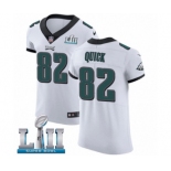 Men's Nike Philadelphia Eagles #82 Mike Quick White Vapor Untouchable Elite Player Super Bowl LII NFL Jersey