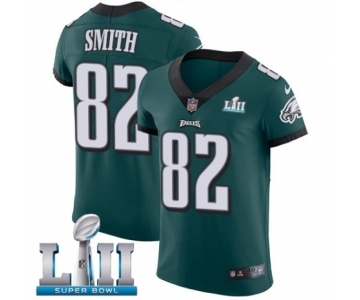 Men's Nike Philadelphia Eagles #82 Torrey Smith Midnight Green Team Color Vapor Untouchable Elite Player Super Bowl LII NFL Jersey