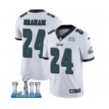 Men's Nike Philadelphia Eagles #24 Corey Graham White Vapor Untouchable Limited Player Super Bowl LII NFL Jersey