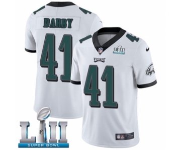 Men's Nike Philadelphia Eagles #41 Ronald Darby White Vapor Untouchable Limited Player Super Bowl LII NFL Jersey
