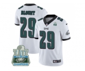 Nike Philadelphia Eagles #29 LeGarrette Blount White Super Bowl LII Champions Men Stitched NFL Vapor Untouchable Limited Jersey